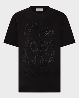 Czarny t-shirt Tennis Society - Image #0