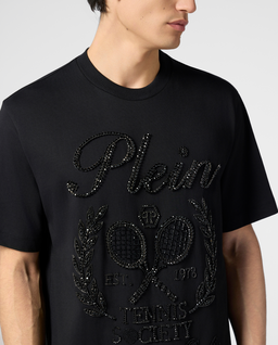 Czarny t-shirt Tennis Society - Image #4
