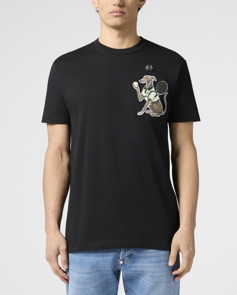 Czarny t-shirt Pet Patch