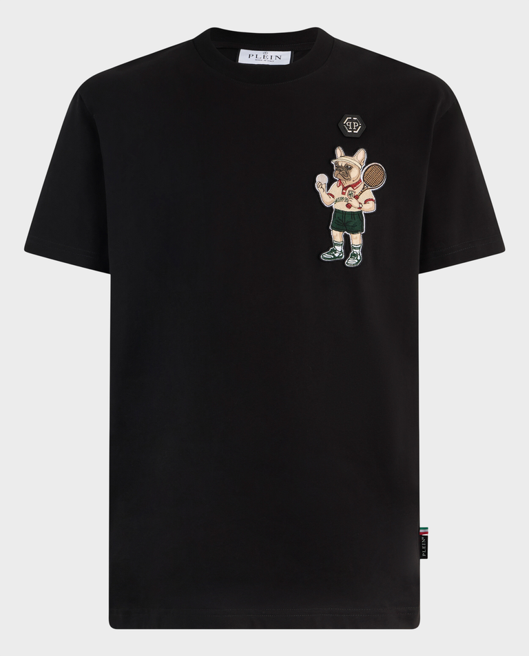 Czarny t-shirt New York Tennis Patch