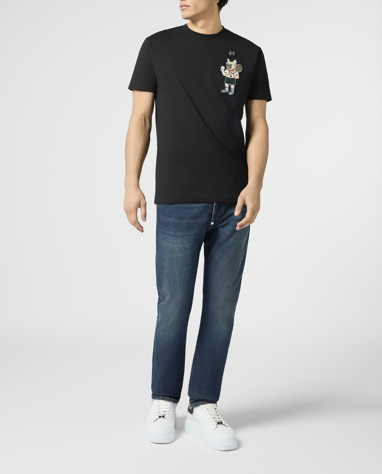 Czarny t-shirt New York Tennis Patch - Image #3
