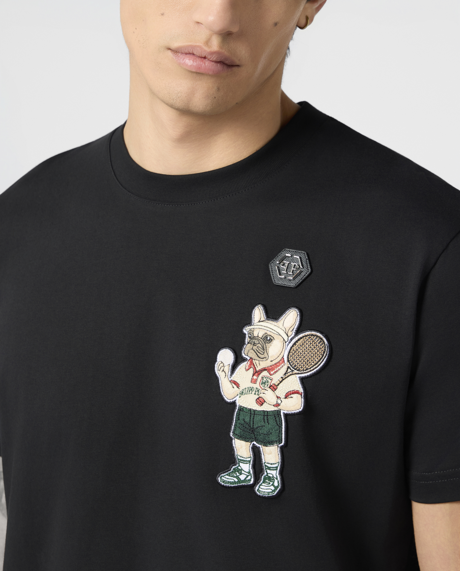 Czarny t-shirt New York Tennis Patch - Image #4