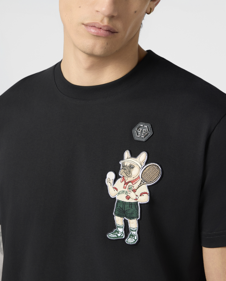 Czarny t-shirt New York Tennis Patch - Image #4