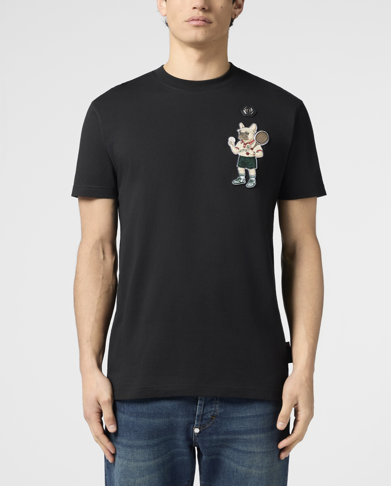 Czarny t-shirt New York Tennis Patch