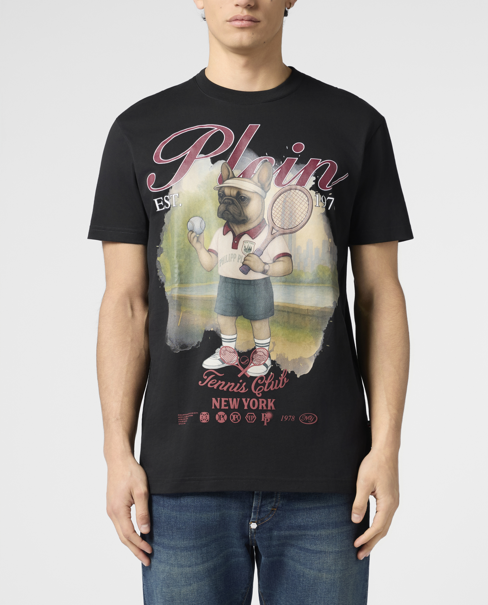 Czarny t-shirt New York Tennis - Image #1