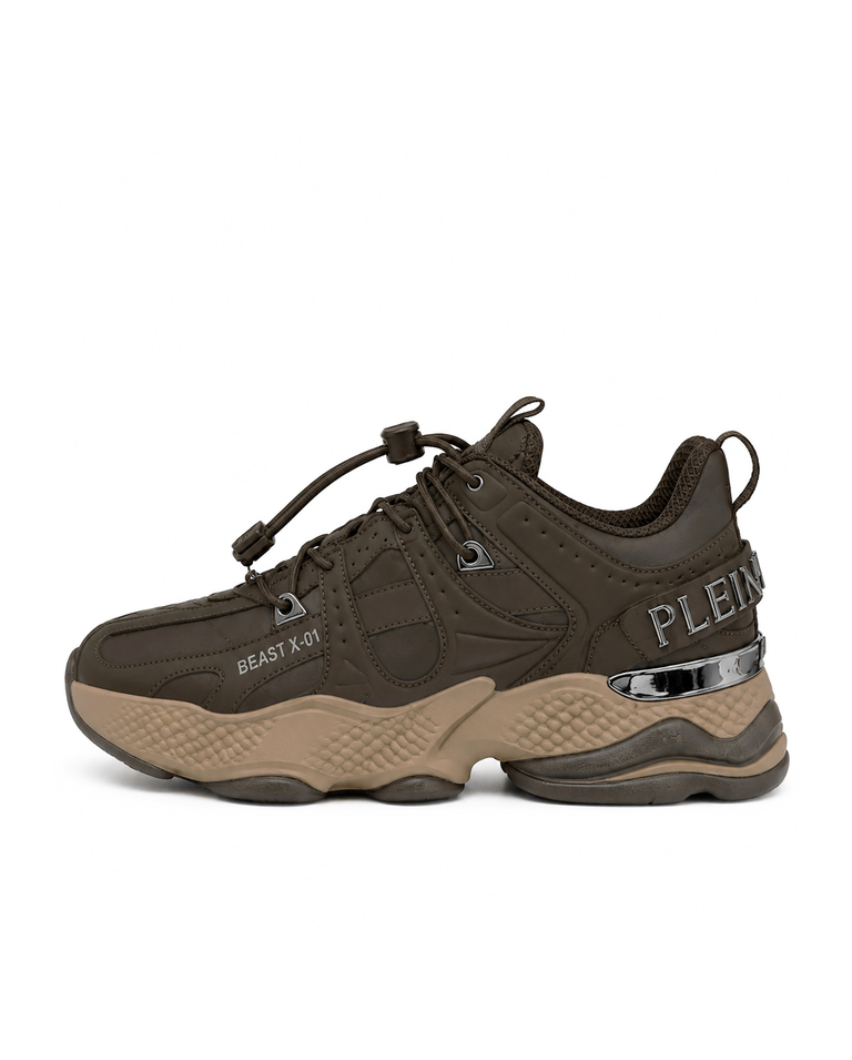 Brązowe sneakersy Beast X-01 - Image #3