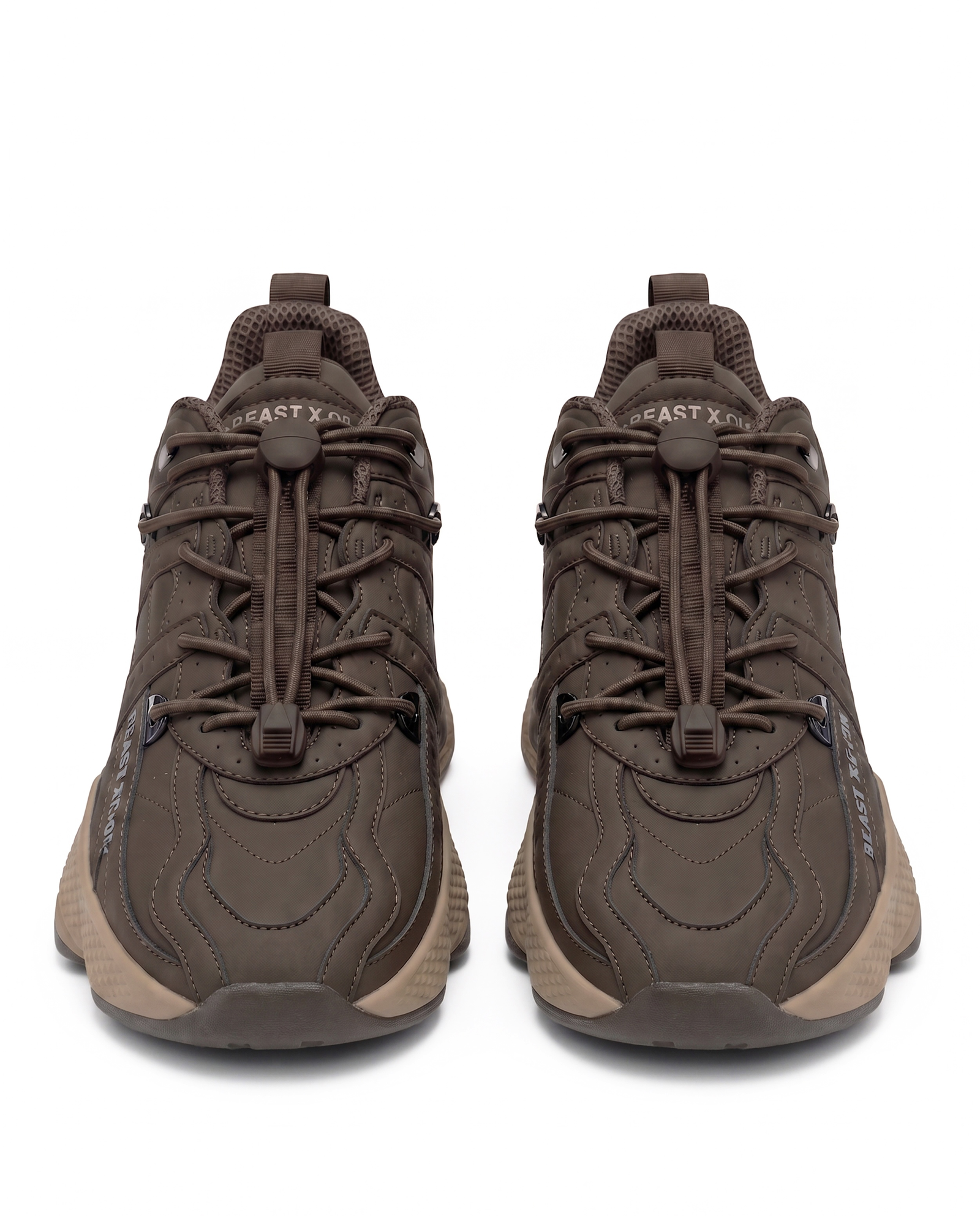Brązowe sneakersy Beast X-01 - Image #4