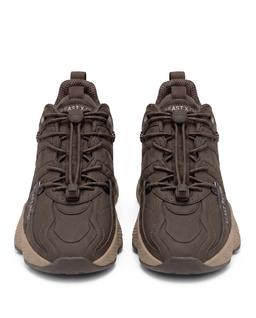Brązowe sneakersy Beast X-01 - Image #4