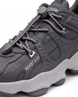 Szare sneakersy Beast X-01 - Image #4