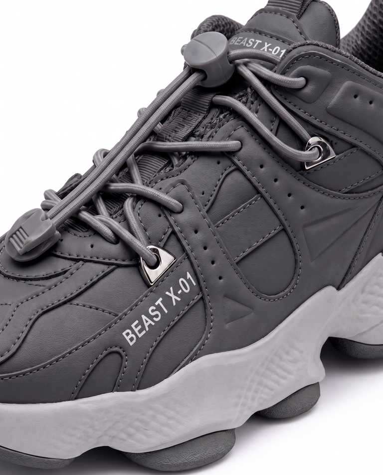 Szare sneakersy Beast X-01 - Image #4