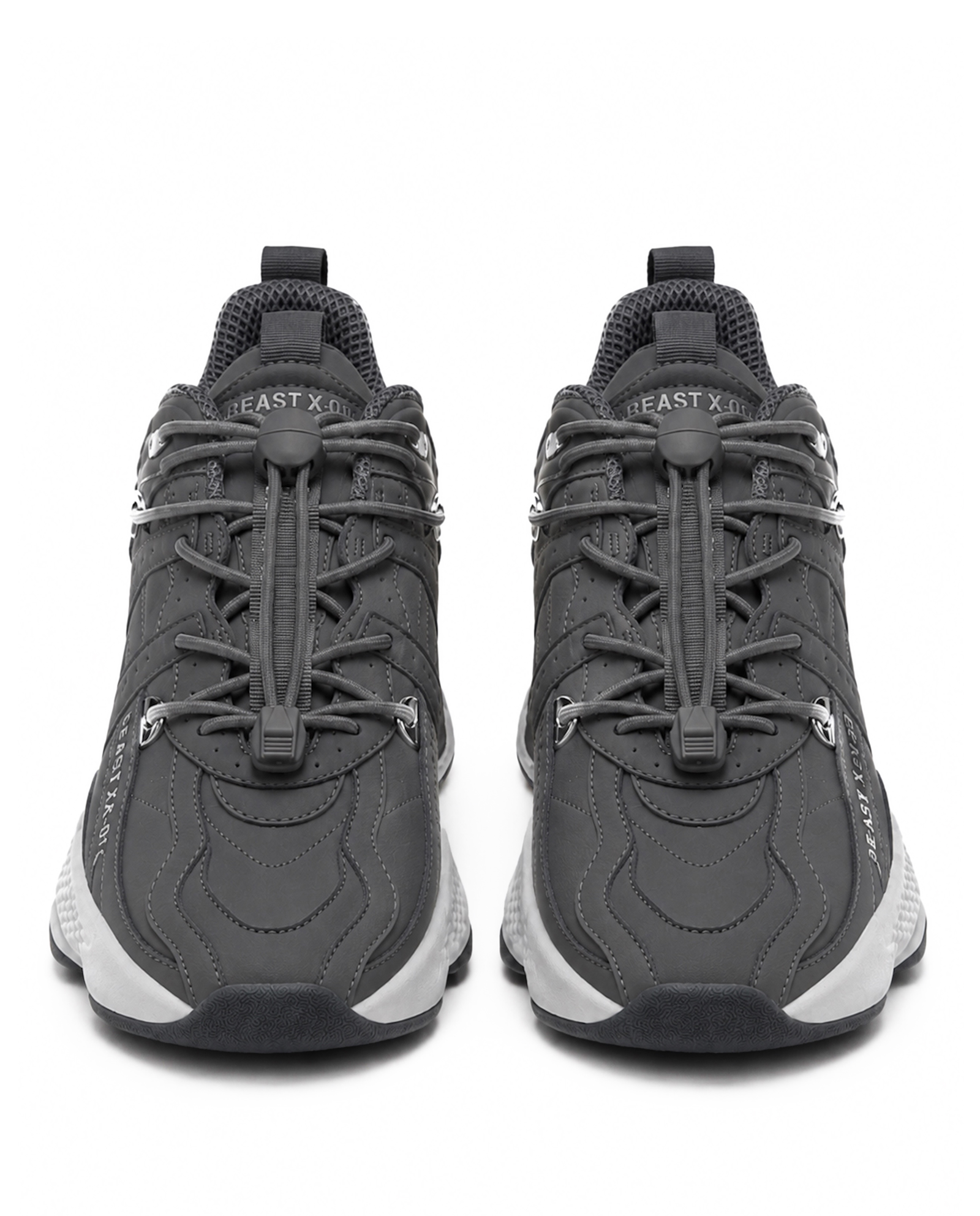Szare sneakersy Beast X-01 - Image #3