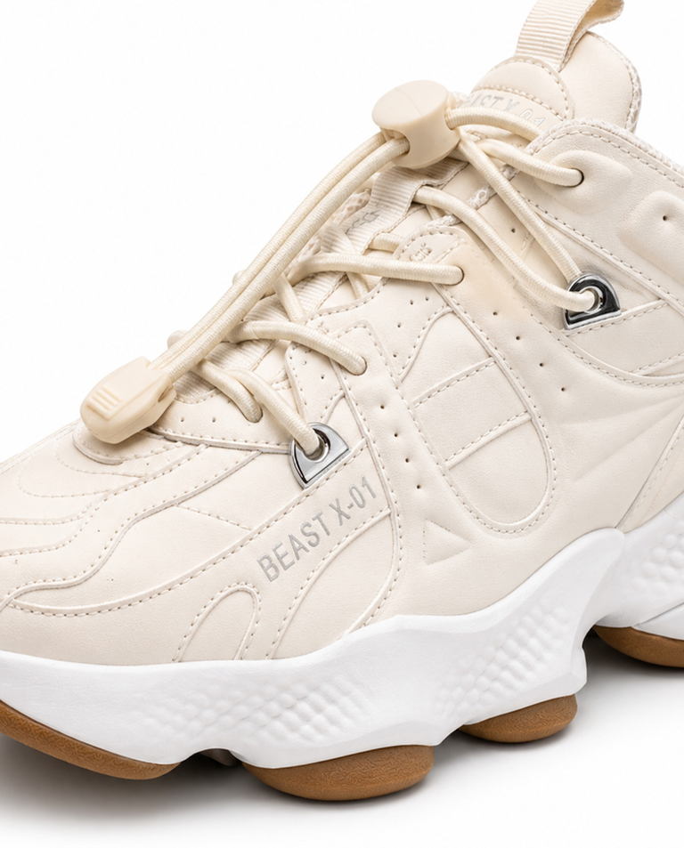 Kremowe sneakersy Beast X-01 - Image #4
