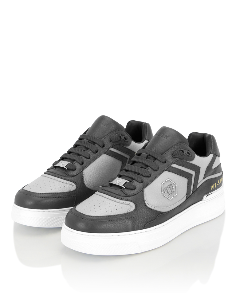 Szare sneakersy Pit-$top - Image #2