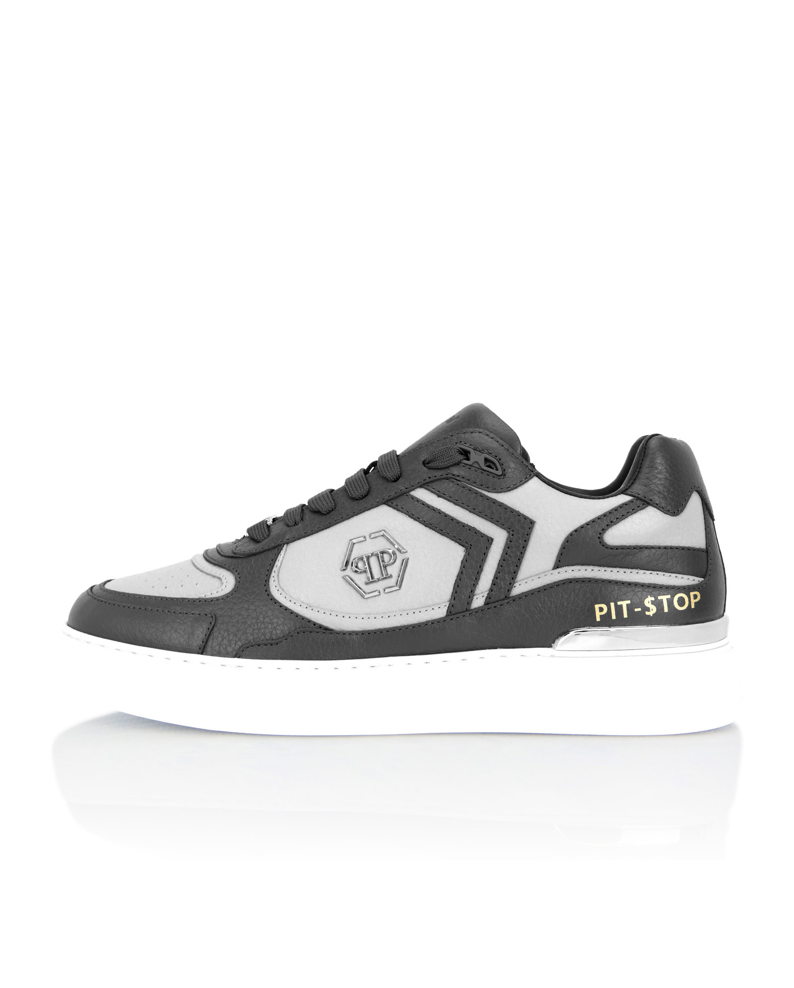Szare sneakersy Pit-$top - Image #3