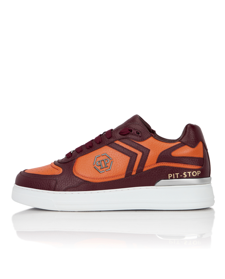 Bordowe sneakersy Pit-$top - Image #3