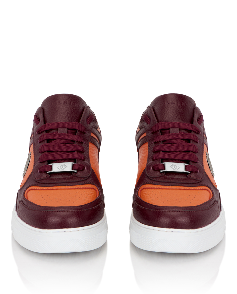 Bordowe sneakersy Pit-$top - Image #5