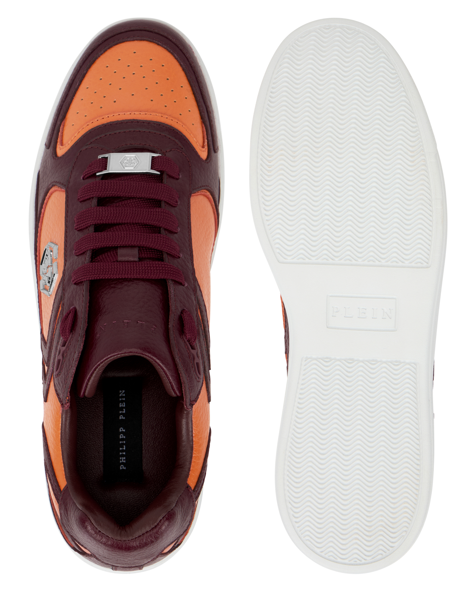 Bordowe sneakersy Pit-$top - Image #6