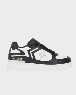 Biało-czarne sneakersy Pit-$top - Image #0