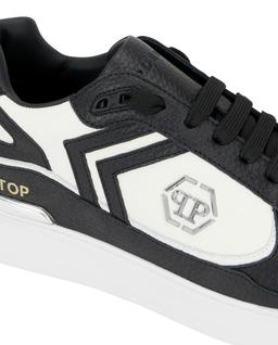 Biało-czarne sneakersy Pit-$top - Image #7