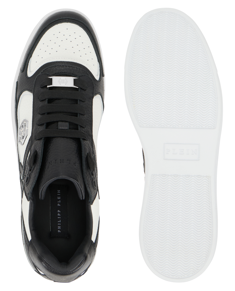 Biało-czarne sneakersy Pit-$top - Image #6