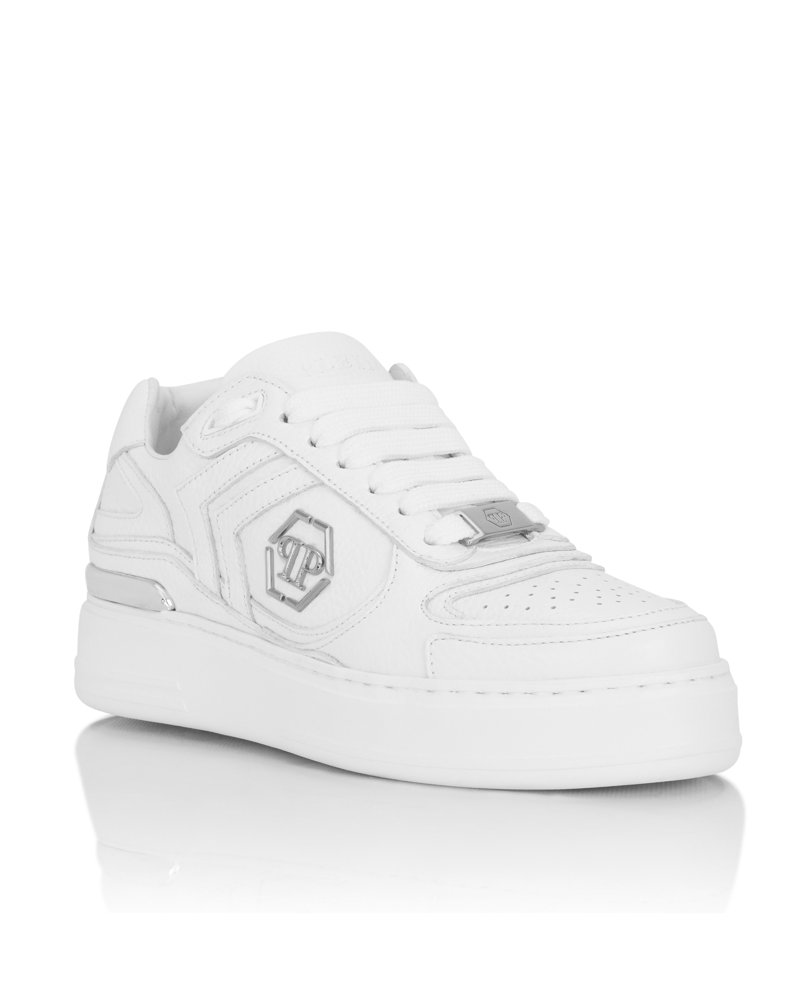 Białe sneakersy Pit-$top - Image #1