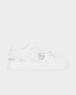Białe sneakersy Pit-$top - Image #0