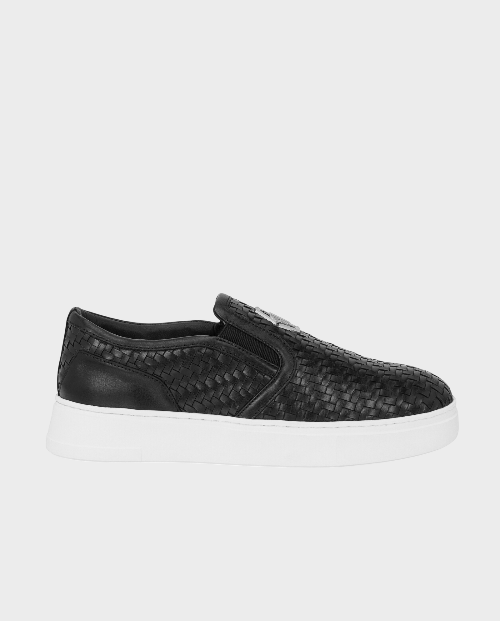Czarne loafersy Hexagon - Image #0
