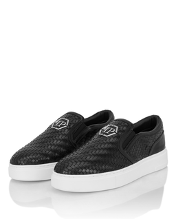 Czarne loafersy Hexagon - Image #2
