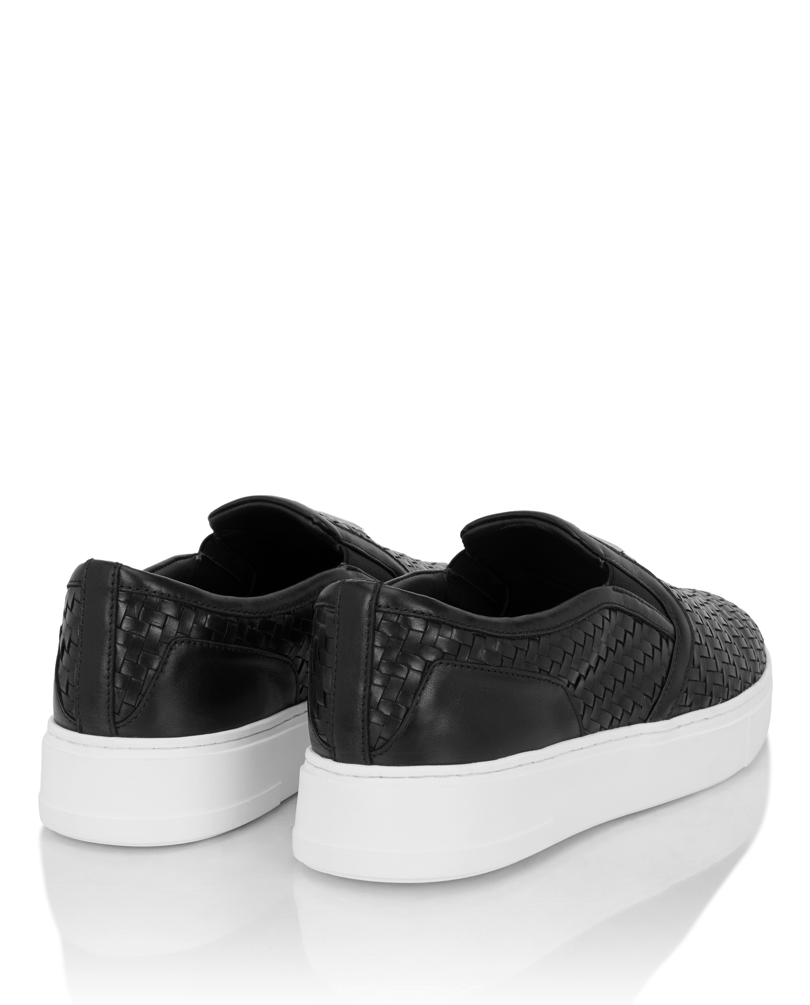Czarne loafersy Hexagon - Image #3