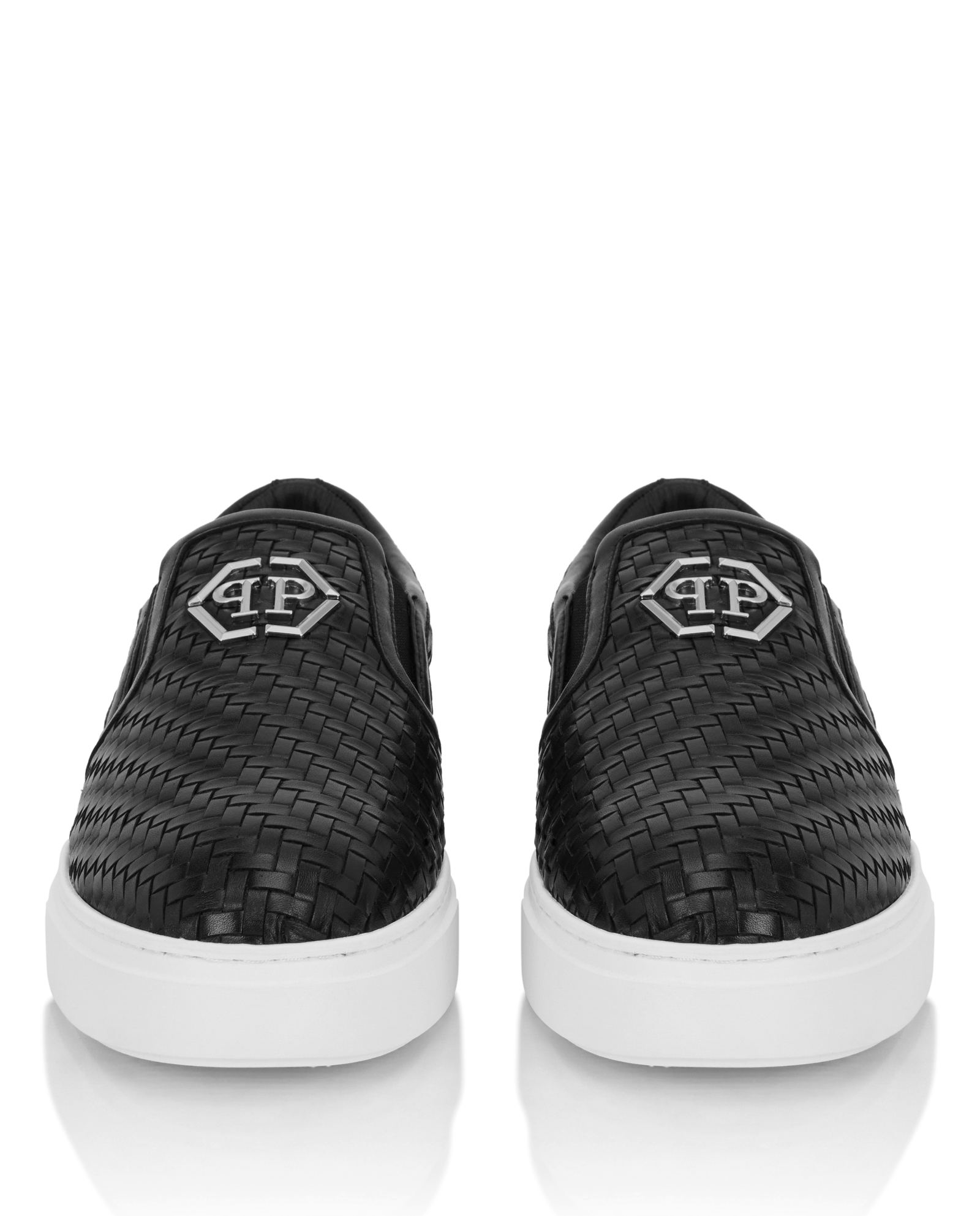 Czarne loafersy Hexagon - Image #4