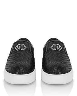 Czarne loafersy Hexagon - Image #4