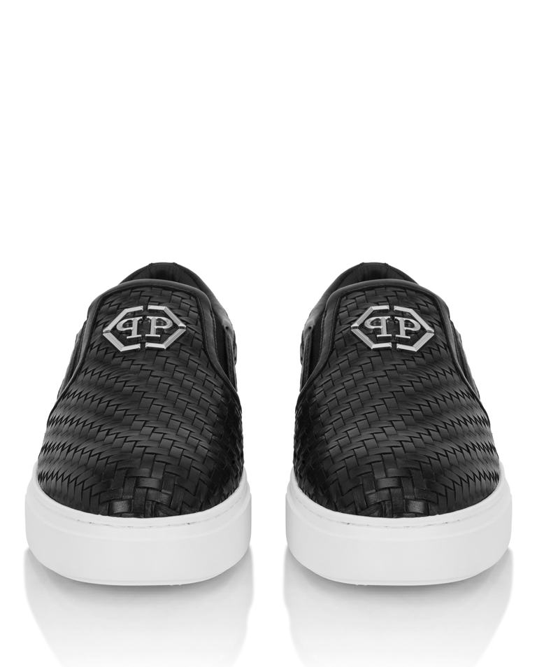 Czarne loafersy Hexagon - Image #4