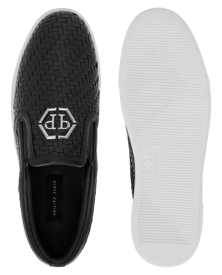 Czarne loafersy Hexagon - Image #5