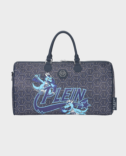 Granatowa torba podróżna z monogramem Space Dragons - Image #0