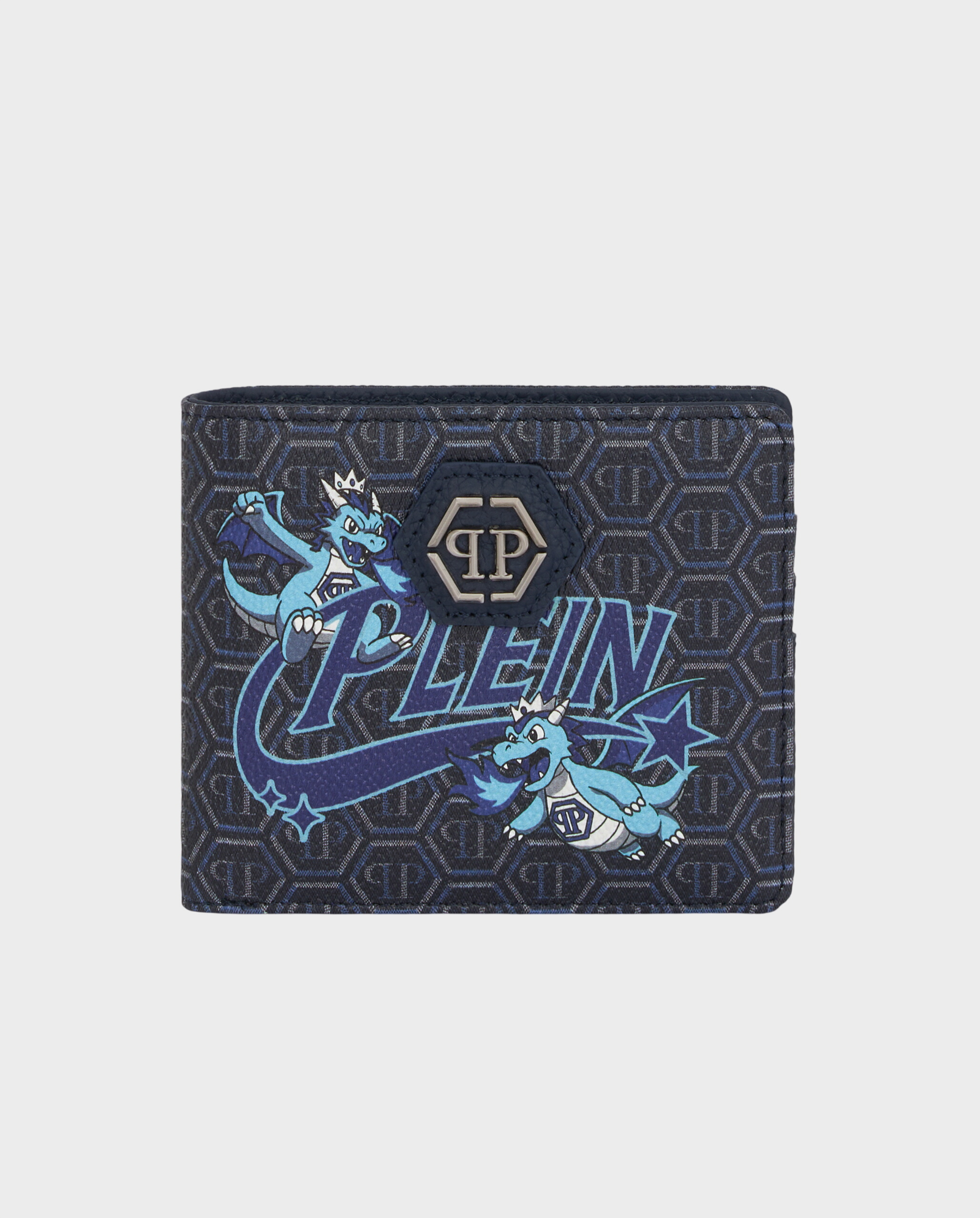 Granatowy portfel z monogramem Dragons - Image #0