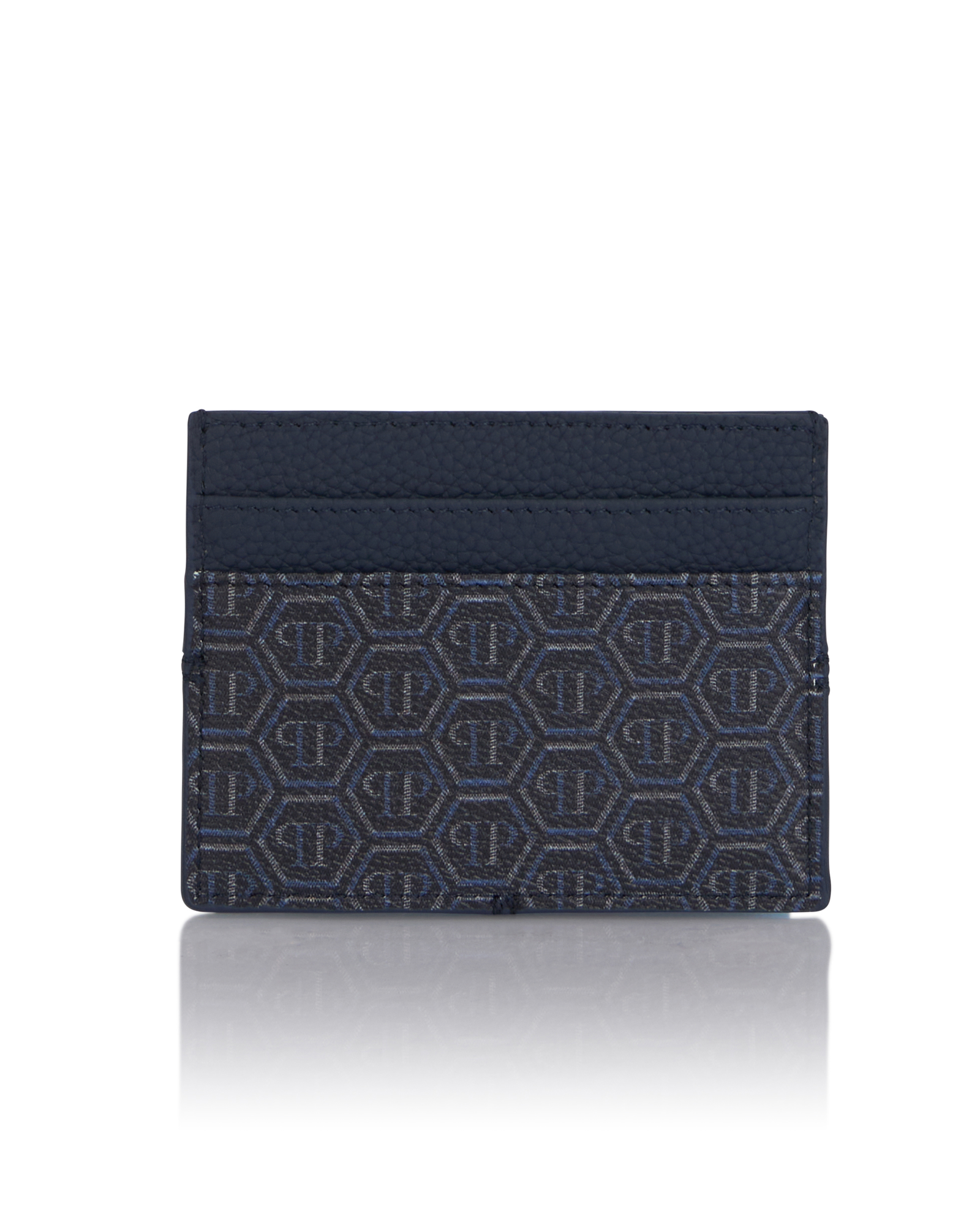 Granatowe etui na karty z monogramem Dragons - Image #1