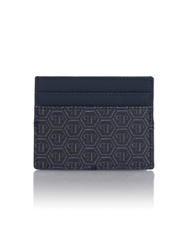 Granatowe etui na karty z monogramem Dragons - Image #1