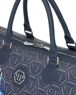 Granatowa torba podróżna z monogramem Space Dragons - Image #4