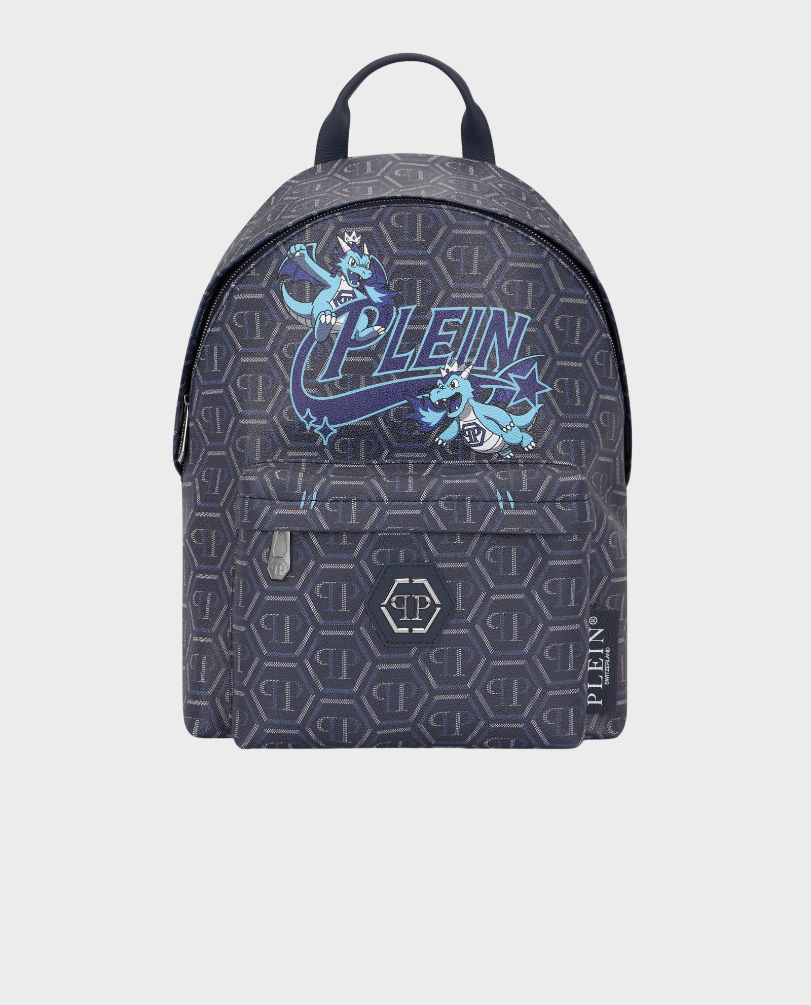 Granatowy plecak z monogramem Space Dragons - Image #0