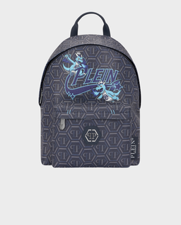 Granatowy plecak z monogramem Space Dragons - Image #0