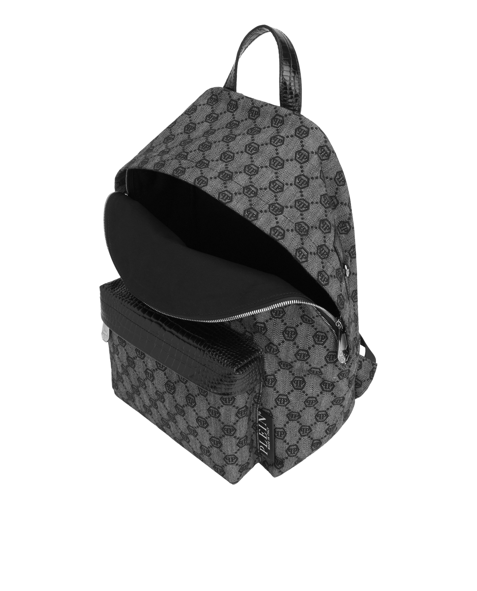 Czarny plecak z monogramem - Image #3