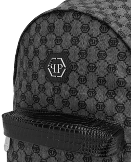 Czarny plecak z monogramem - Image #4