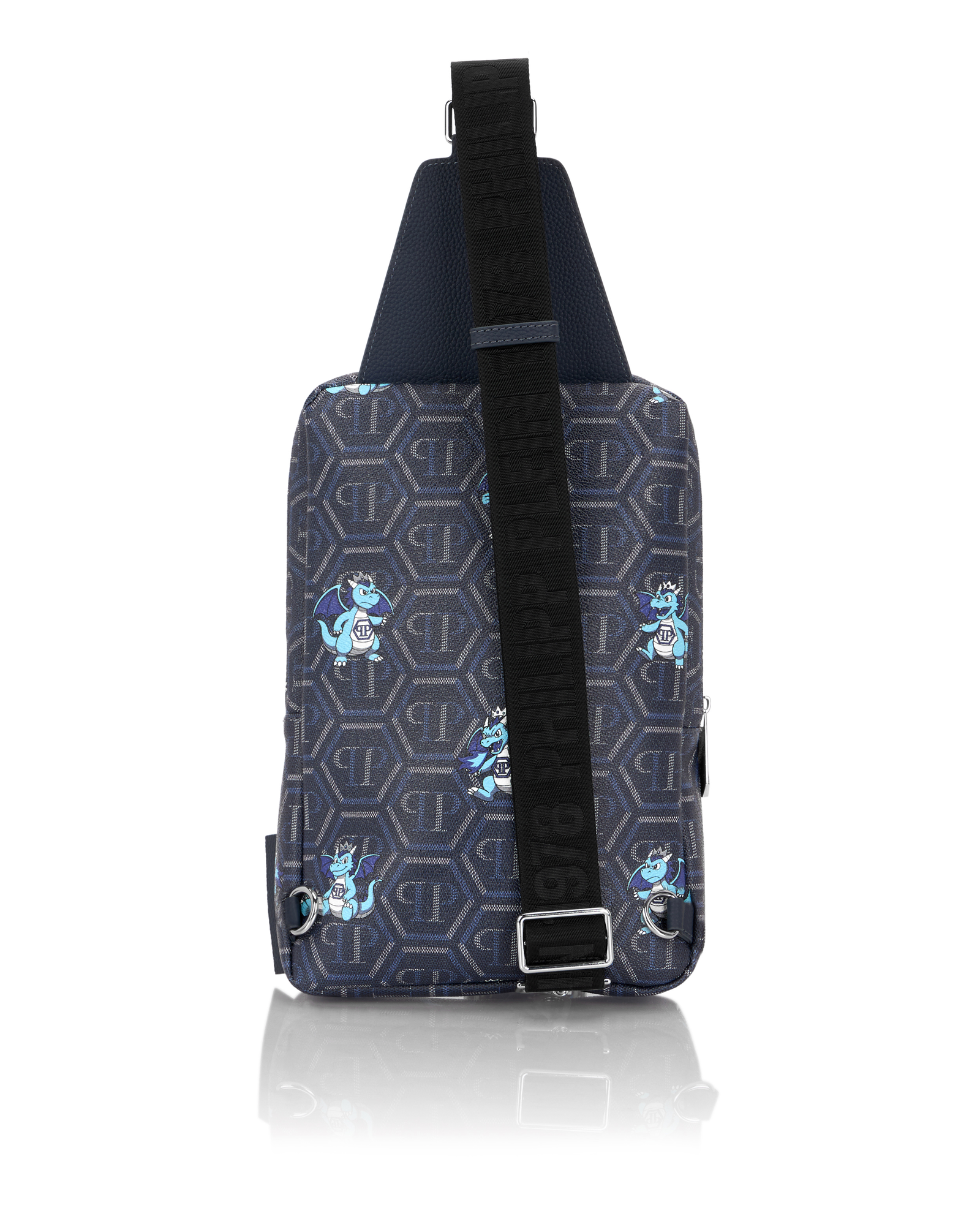 Granatowa torba crossbody z monogramem Dragons - Image #2