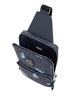 Granatowa torba crossbody z monogramem Dragons - Image #3