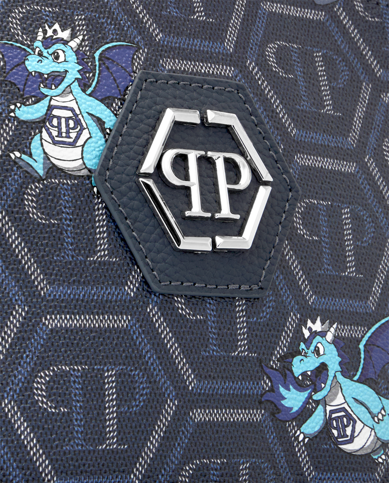 Granatowa torba crossbody z monogramem Dragons - Image #4