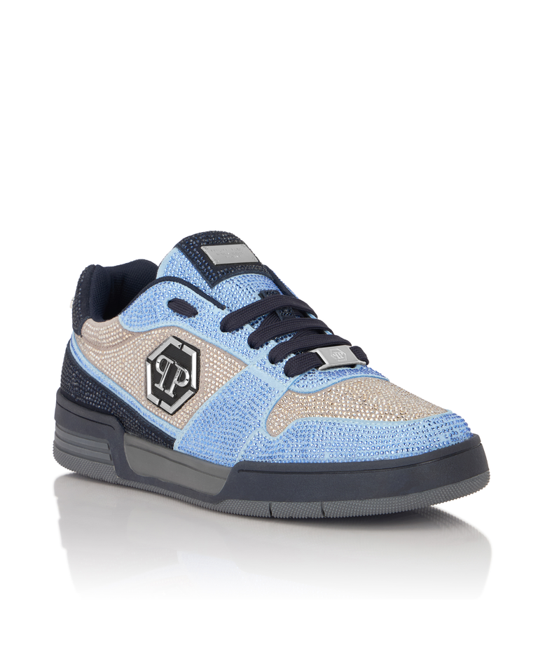 Niebieskie sneakersy z kryształkami P-Force 78