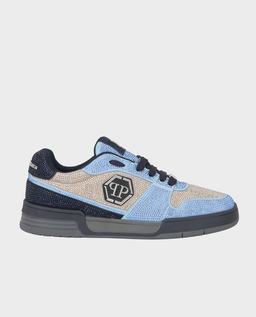 Niebieskie sneakersy z kryształkami P-Force 78 - Image #0