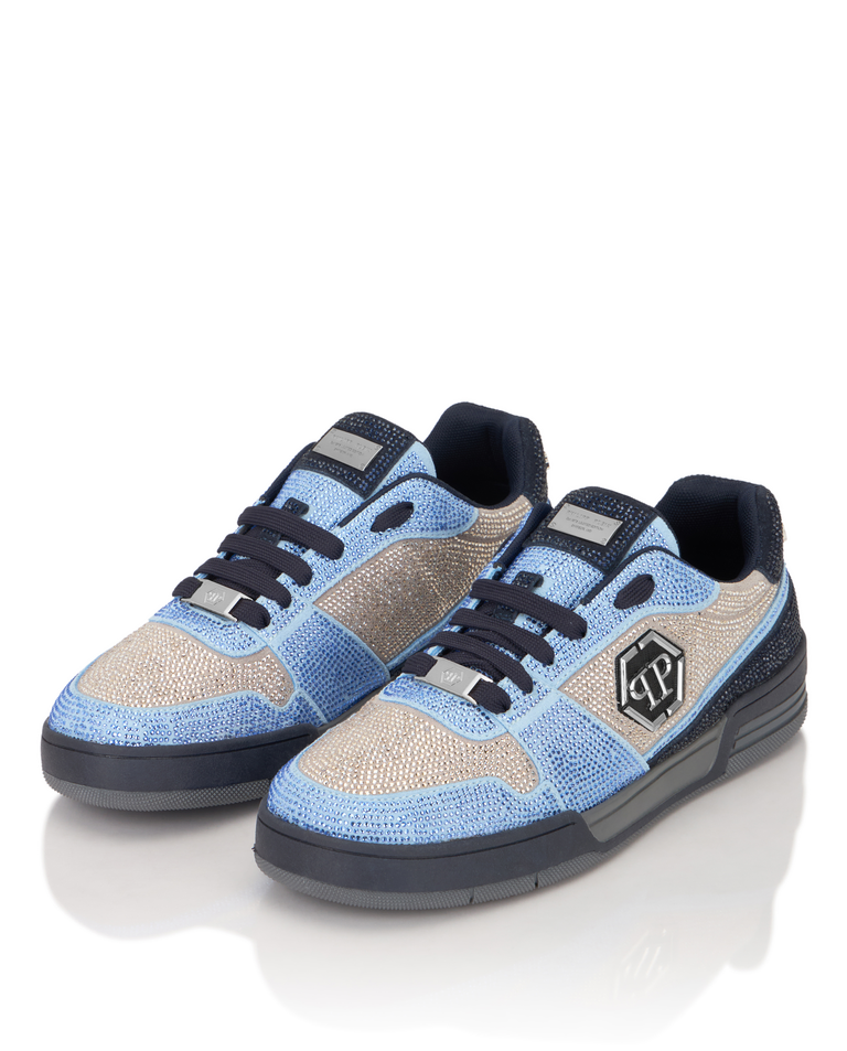 Niebieskie sneakersy z kryształkami P-Force 78 - Image #2