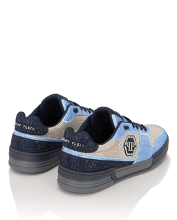 Niebieskie sneakersy z kryształkami P-Force 78 - Image #4