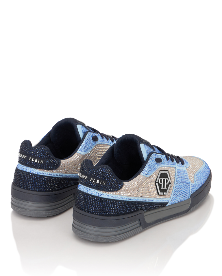 Niebieskie sneakersy z kryształkami P-Force 78 - Image #4
